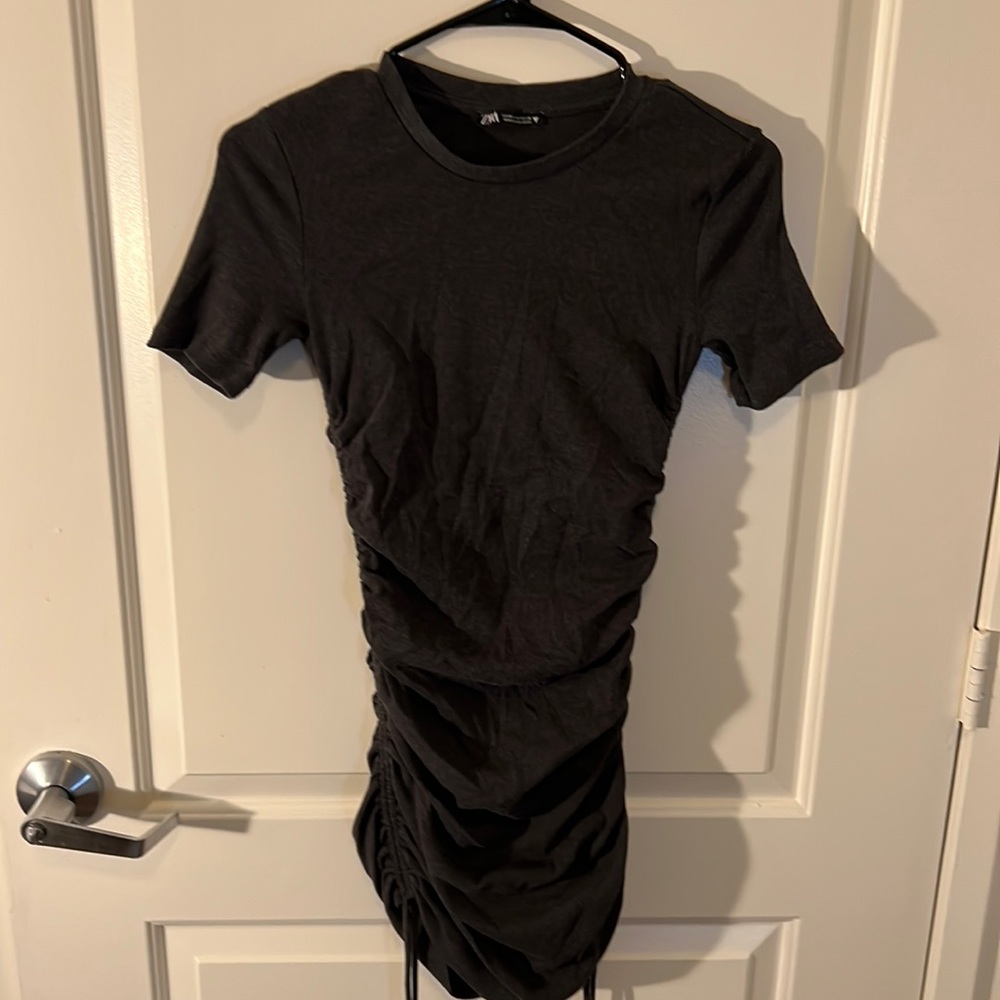 Zara ribbed mini dress